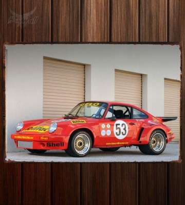 Металлическая табличка Porsche 911 Carrera RSR 3.0 Coupe (901)